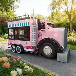 شاحنة طعام سريع مخصصة، عربة قهوة، شاحنة برجر، مطبخ متنقل، مقطورة تقديم الطعام، شاحنة تاكو وبيتزا مجهزة بالكامل - Product Image 1