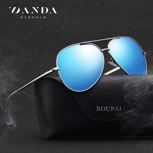 แว่นกันแดดนักบิน Danda ทรงวงรี โพลาไรซ์ UV400 สำหรับทุกเพศ เหมาะสำหรับกีฬากลางแจ้ง - Product Image 2