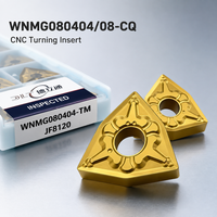 Plaquette en carbure CVD pour tournage extérieur WNMG080404 TM WNMG080408 TM, pour acier, outil de tournage CNC, fourniture directe usine