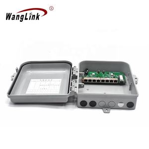 Wanglink FTTX FTTB 8 ports inverse POE FTTH extérieur 8FE + 1 port PON fibre optique étanche boîte <span class=keywords><strong>de</strong></span> terminaison - Product Image 1