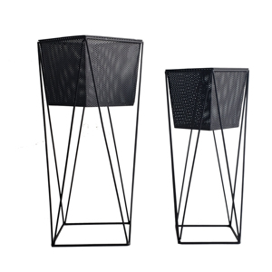 De Metal de contrato de tacón alto grande al aire libre <span class=keywords><strong>maceta</strong></span> para balcón o <span class=keywords><strong>en</strong></span> el jardín. - Product Image 2