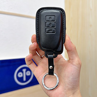 Housse de clé Lexus, porte-clés, coque de clé en cuir, façonnage 3D, compatible ES350/LC500/LC500h/LS500/UX200/UX250h/ES300h/GX460