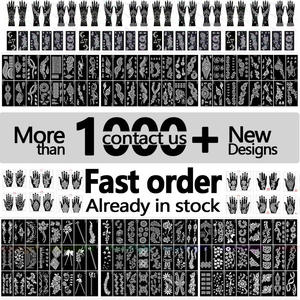 Moonlight DIY tạm thời Bridal Henna Tattoo stencils 3-Lớp Giấy PVC Chất liệu 2 cái/OPP Túi Bao bì thiết kế mới cá nhân - Product Image 6