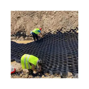 HDPE Gravel Geocell Plastic Paver Grid for Soil Stabilization Road Construction Retaining Walls Ground Gravel Geocell Price