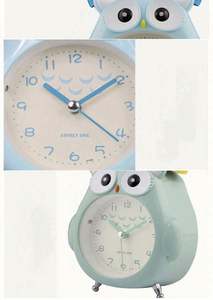 Reloj Despertador Infantil con Diseño de Búho, Regalo Promocional Empresarial, Sin Sonido de Relojero - Product Image 3
