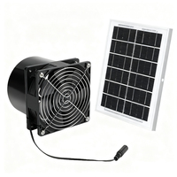 Ventilateur d'extraction de panneau d'énergie solaire 15W Mini ventilateur à énergie solaire Extracteur d'air à énergie solaire portable 10000mah Power Battery