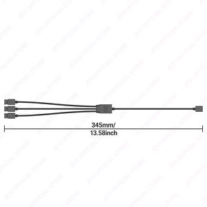 Oem 1 <span class=keywords><strong>3</strong></span> Argb Splitter Kabel 5V 3pin Adresseerbare Rgb Extensie Voor Pc Fans Hoge Kwaliteit Hoge Snelheid Fcc Gecertificeerde Bulk Bestellingen - Product Image 2