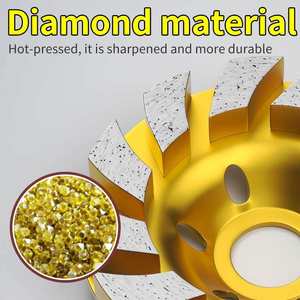 100/125/150/180 मिमी कंक्रीट ग्रेनाइट पत्थर सिरेमिक ग्राइंडिंग कटिंग व्हील डायमंड सेगमेंट कप व्हील डिस्क धातु बंधन - Product Image 3
