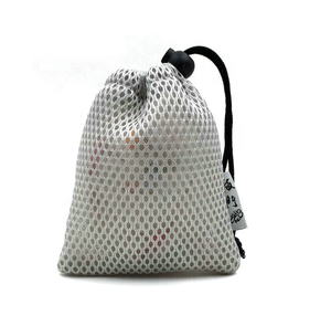 Tùy chỉnh <span class=keywords><strong>Polyester</strong></span> xà phòng bao bì màu đen nhỏ dây rút nylon lưới túi với <span class=keywords><strong>logo</strong></span> - Product Image 1