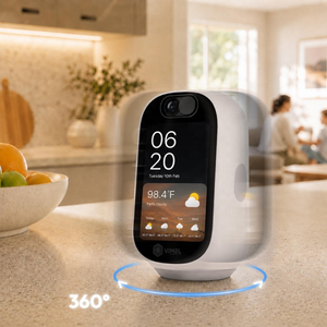 Caméra de sécurité intérieure intelligente Tuya 2K avec écran LCD pour appels vidéo, suivi automatique, audio bidirectionnel, WiFi sans fil, caméra IP PTZ - Product Image 2