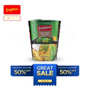 [SINOMIE] Fideos Instantáneos en Vaso Tipo Indo Vegetales 70g Halal OEM Venta al por Mayor Ciudad de México - Product Image 1