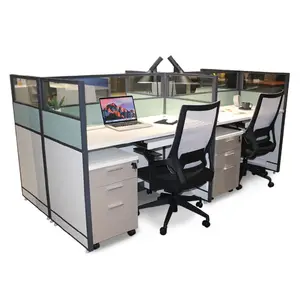 Schlussverkauf Schlafzimmer Büro Arbeitsstation Design Stofftisch hochwertiges Büro niedrige Trennwand Personal Arbeitsstation