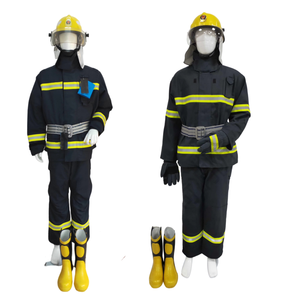 消防用安全保護スーツ消防用ブーツ手袋服安全ヘルメット制服 - Product Image 5