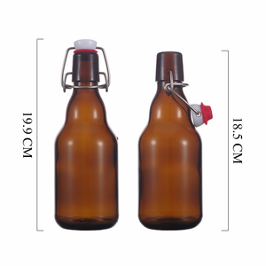 Botella de Vidrio Ámbar Vacía de 250ml, 330ml, 16oz para Cerveza, Vino Espumoso y Bebidas Alcohólicas con Tapa Metálica de Corona - ¡Venta Caliente! - Product Image 4