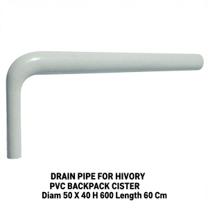 Tubo de Drenaje para Cisterna de PVC HIVORY, Diámetro 50 x 40, Altura 600, Longitud 60 cm - Product Image 3