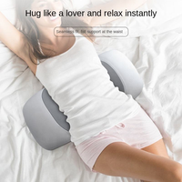 Coussin de soutien lombaire en coton à mémoire de forme de style moderne, oreiller de lit pour un sommeil confortable, protection des disques intervertébraux lombaires