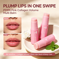 Baume Solide Hydratant Visage PDRN Collagène Rose Volume Multi-Baume 5% Volufiline en Gros Marque Privée