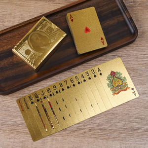 Cartes de <span class=keywords><strong>poker</strong></span> en plastique écologiques personnalisées avec impression dorée, coffrets cadeaux promotionnels avec personnalisation - Product Image 3