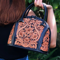 Tas Selempang Kulit Asli Snail Motif Bunga Anti Air Bentuk Bantal Kapasitas 2-2.9L Lapisan Katun Fashion untuk Wanita