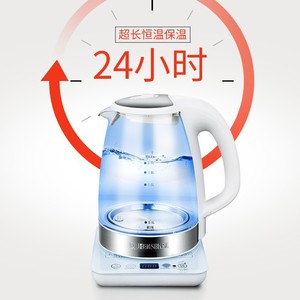 Queensense Electric <b>Kettle</b> 2L Glass Automatic Power Off <b>Keep</b> <b>Warm</b> Home Use - Product Image 1