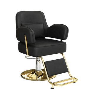 Chaise de barbier vintage multifonctionnelle luxueuse, chaise de coiffure hydraulique pour salon de beauté - Product Image 1