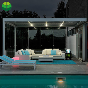 Al aire libre <span class=keywords><strong>techo</strong></span> de rejilla motorizado mirador de aluminio pérgola Pergolux - Product Image 3