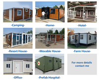 Maisons de Jardin Pliables Faciles 40 pieds 20 pieds 2 Chambres, Villas Modernes, Maisons Préfabriquées Conteneur Extensibles Chypre