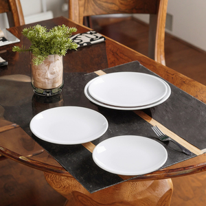 Hiện Đại Trắng melamine Đĩa sứ Bộ đồ ăn tự phục vụ thức ăn nhanh phẳng đĩa Tây với cơm cho nhà hàng khách sạn - Product Image 4