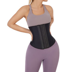 HEXIN Entraîneur de taille en latex haute compression de haute qualité Tondeuse amincissante pour le ventre Ajustable Plus Size Respirant Waist Cincher - Product Image 3