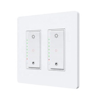Commutateur de gradation intelligent 3 voies US OEM/ODM avec Alexa et Google Assistant Télécommande mobile/Bouton de synchronisation Commutateur de gradation