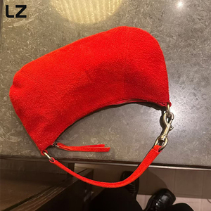 Lz Tùy Chỉnh Logo Giả Da Lộn Hobo Túi Womens Togo Da Chính Hãng Vai nách Túi Xách Cho Mùa Thu Thời Trang - Product Image 2