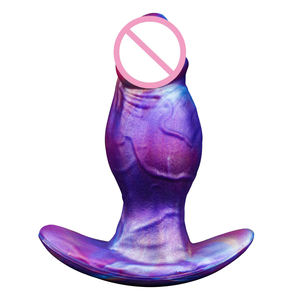 لعبة جنسية على شكل وحش فضائي قابلة للنفخ مع قاعدة على شكل حرف T، قضيب شرجي كبير من السيليكون لتدليك البروستاتا، آمن وممتع - Product Image 3