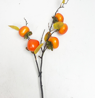 Kunstmatige persimmon fruittakjes bessen schuim plastic 70/75cm aanpasbaar voor Halloween Kerstmis Pasen DIY huis tafel vaas
