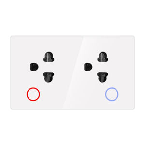 Pérou thaïlande Standard Double prise Tuya Smart WiFi 15A PC panneau <span class=keywords><strong>de</strong></span> verre pour <span class=keywords><strong>salle</strong></span> <span class=keywords><strong>de</strong></span> <span class=keywords><strong>bain</strong></span> Alexa Google Home commande vocale niveau IP66 - Product Image 5