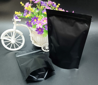 Pochettes support imprimées personnalisées en noir mat Sacs en papier d'aluminium Emballage Doypack pour sucettes chips de pomme de terre Sushi Pizza Nourriture pour animaux de compagnie PE