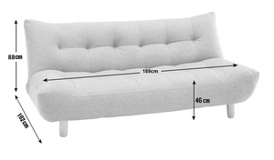 Moderno sofá <span class=keywords><strong>cama</strong></span> de tela <span class=keywords><strong>naranja</strong></span> de 3 plazas para muebles elegantes de sala de estar - Product Image 6