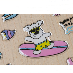 Tùy chỉnh A6 Kích thước 3D Epoxy Sticker tấm in dính phim hoạt hình anime Dome Epoxy 3D dán - Product Image 1