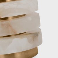 Nouvelles lampes de chevet modernes et minimalistes de style chinois en marbre haut de gamme pour villas et hôtels, salons et chambres à coucher