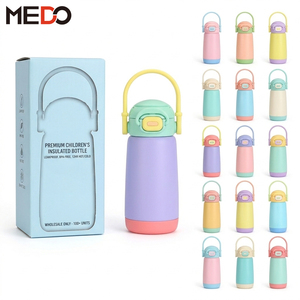 Botella de Agua Aislada para Niños de Acero Inoxidable 316 con Tapa de Paja Abatible, Logotipo Personalizado, Libre de BPA, Termo al Vacío, Regreso a Clases - Product Image 6
