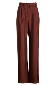 <span class=keywords><strong>Pantaloni</strong></span> da <span class=keywords><strong>donna</strong></span> <span class=keywords><strong>marroni</strong></span> con cintura larga a vita alta plissettata Casual produttore personalizzato - Product Image 5