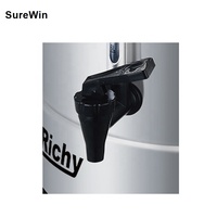 Distributeur d'urn de café commercial, vin 65 tasses, couleur argent, eau chaude, vente en gros