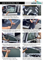 PDLC-Folie Smart Film Elektrische Tönungsfolie für Autofenster mit Fernbedienung