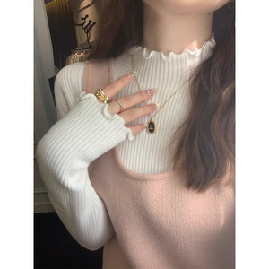 <span class=keywords><strong>เสื้อ</strong></span>เบสบอลบุผ้ากำมะหยี่บุขนด้านในสำหรับผู้หญิง สไตล์หรูหรา ให้ความรู้สึกอบอุ่นดุจไม้ สำหรับฤดูใบไม้ผลิและฤดูใบไม้ร่วง พร้อมปกกึ่งสูงสำหรับฤดูหนาว - Product Image 6