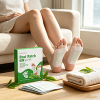Patchs pour les pieds 2-en-1 à la menthe, marque privée, à base d'extraits végétaux naturels, soulagent la fatigue, éliminent les odeurs, améliorent le sommeil, personnalisables