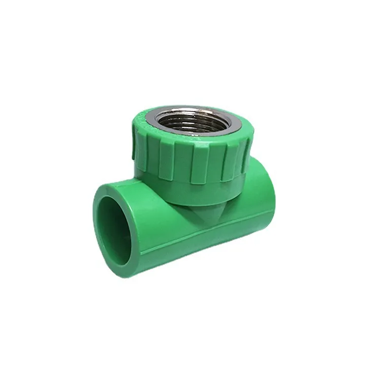 Raccord de tuyau Pn25, vente en gros, 20mm, 25mm, 32mm, Tee de couleur verte, Tee égal pour l'alimentation en eau