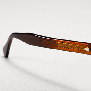 Montura de Gafas de Acetato Hechas a Mano, Color Plateado Blanco Transparente, con Protección Contra Luz Azul - Product Image 4
