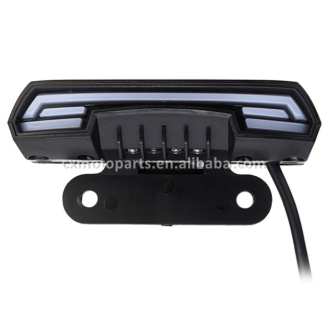 Waterproof Motorcycle Rear Brake Stop Light 12-80V LED Turn Signal Tail Flash Lamp Taillights for Scooter/Electric Bikes