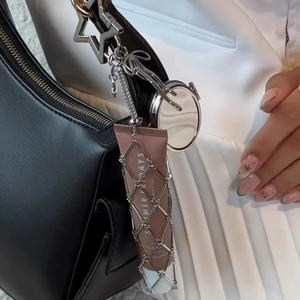 ที่ใส่ลิปสติกแบบพกพาทำจากโลหะ กระเป๋าเก็บตัวอย่างอเนกประสงค์ ถุงตาข่ายทอมือ ที่เก็บเครื่องประดับแบบแขวนอเนกประสงค์ - Product Image 3