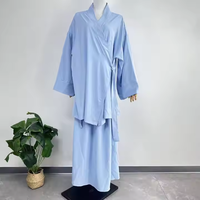 Ensemble coordonné Nida, jupe kimono, vêtements islamiques du Ramadan, ensemble musulman 2 pièces, robes modestes pour femmes musulmanes, ensembles musulmans
