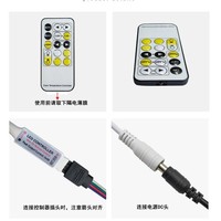 Controlador de temperatura de color dual RF de 15 teclas, controlador de brillo y atenuación CCT, controlador LED de bajo voltaje DC5V/12V/24V